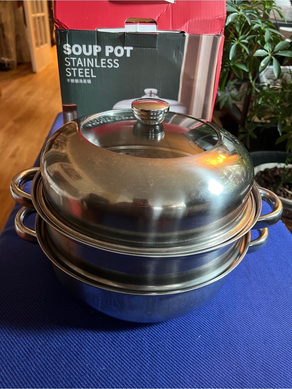 Stainless Steel 28cm Soup Pot & Steamer Set